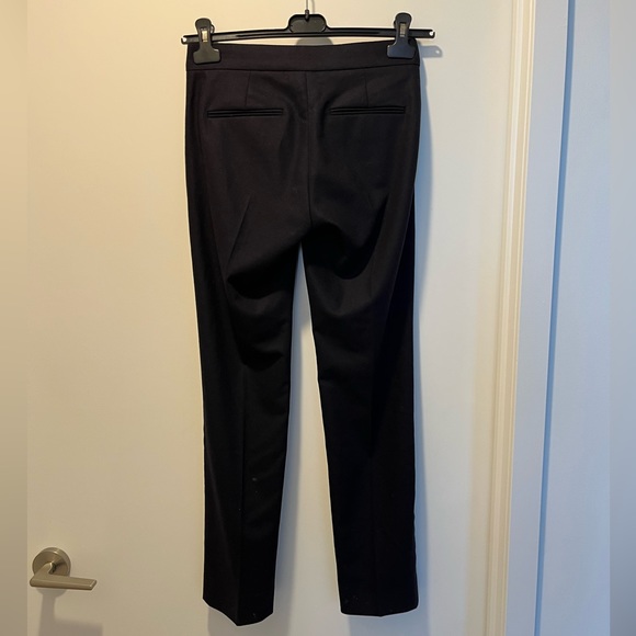 MaxMara Stretch Wool Cashmere cigarette pants navy size 0 - Picture 2 of 5
